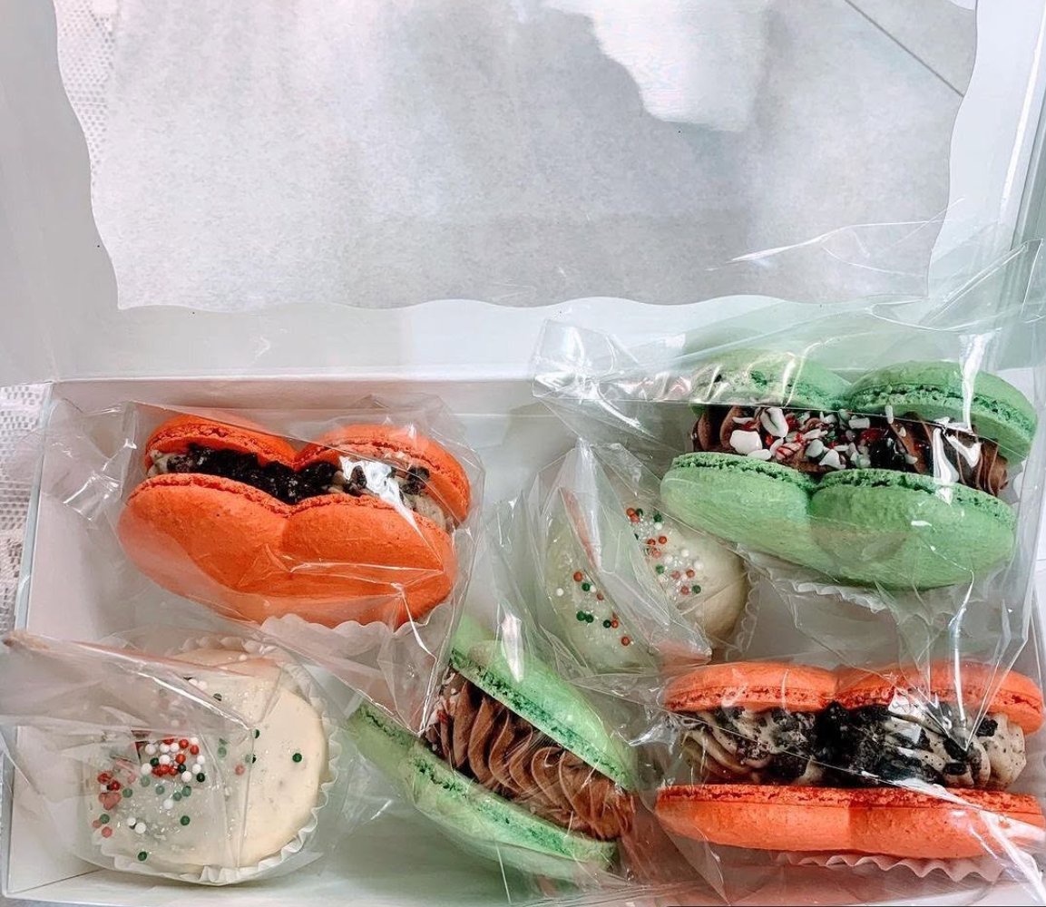 Macarons in a box